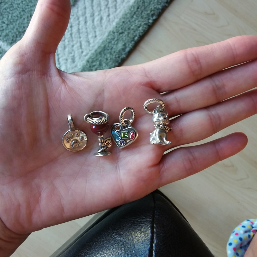 Brighton bracelet charms, 4